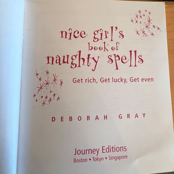 Nice Girls Book Of Naughty Spells By Deborah Gray Soft Small Magic Witch - Picture 6 of 13